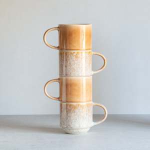 Calla Mugs | Set of 4 | Terra