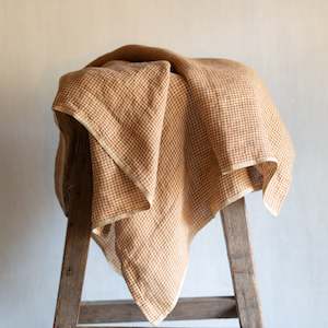 Tea Towels: Tea Towel | Sepia | Houndstooth