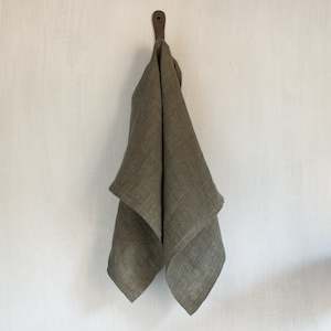 Tea Towel | Stone Washed Linen |  Sage