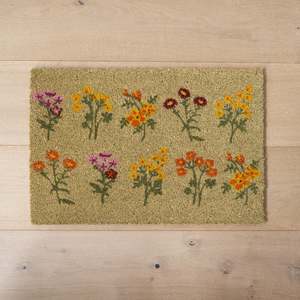 Gifts Under 50: Coir Door Mat | Wildflower