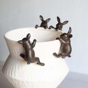 Just Added: Little Climbing Bunny | Set of 4 | Brown