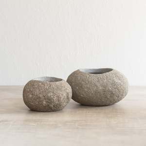 Stone Goods: Stone Planter Pot Combo | REGULAR + LARGE
