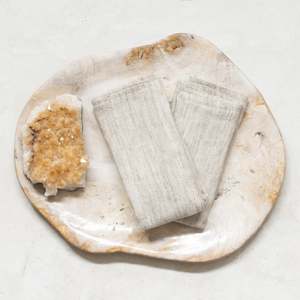 Linen + Cotton Face Washer | Thyme