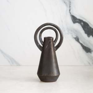 Halo Vase | Black-Brown