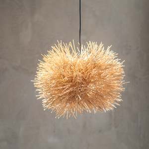 Spiky Urchin Rattan Light Shade | Natural | Medium