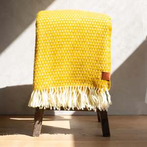 Blankets And Throws: Klippan NZ Wool Blanket |  Knut | Saffron