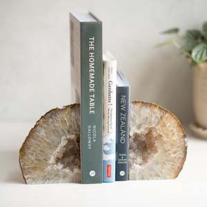 Just Added: Agate with Quartz Bookends | G
