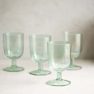 Just Added: Bubble Glass Wine Glass | Pale Green