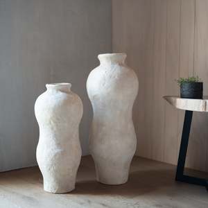 Vases Vessels: Batley Ceramic Vase | Tall | Ecru