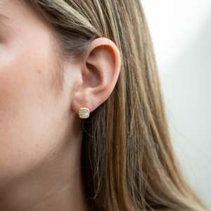 Jewellery: Crafted | Lune | Moonstone Stud Earring