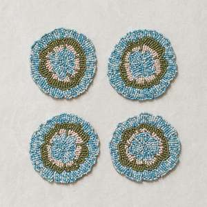 Gifts Under 50: Beaded Coaster | Set of 4 | Bloom