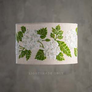 Light Shades Nz: Broderi | Linen Table Lamp Shade | Hydrangea