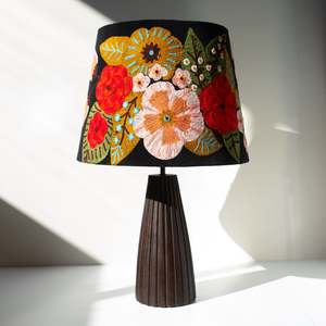 Broderi | Velvet Table Lamp | Flora Grande