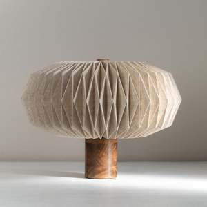 Fold | Linen Table Lamp | Kinoko | Natural