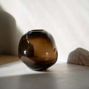 Just Added: Glass Vase | Mia | Espresso