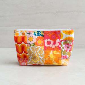 Just Added: Canvas Make Up Bag | 70's Orange