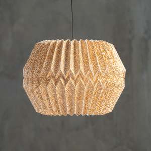 Light Shades Nz: Pleated | Paper Light Shade | Sartene | Gold