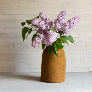 Sale: Muskhane Wool Felt | Bell Vase Cover | Mangrove