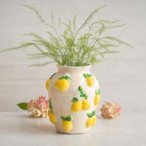 Ceramic Vase | Tuscan Limones | Pink