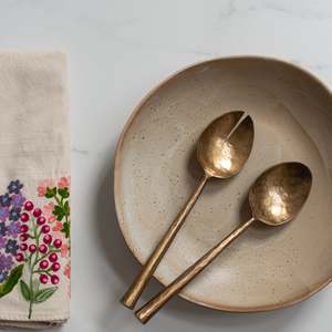 Just Added: Salad Servers | Ronde | Antique Finish