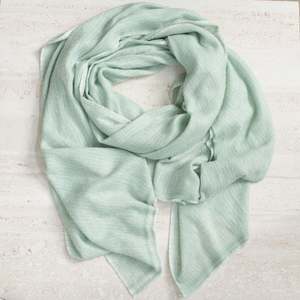 Scarves: Cashmere Scarf | Diamond | Mint