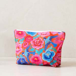 Canvas Make Up Bag | Birds + Roses