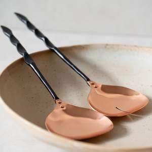 Forged Serveware | Pitala Copper Salad Servers