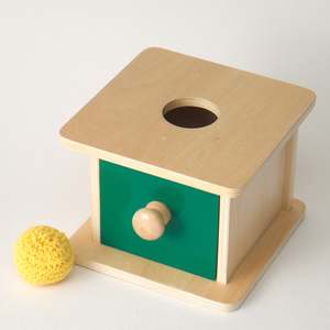 Montessori Toys New Zealand: Imbucare Box with Knit Ball