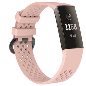 Products: Fitbit Charge 3 & 4 Silicone Sport Strap in Pink - FoneBitz