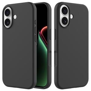 iPhone 17 Solid Colour Silicone Phone Case in Black - FoneBitz