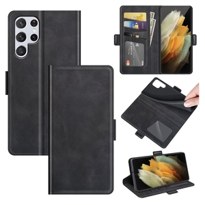 Samsung Galaxy S22 Ultra 5G Card Holder Wallet Case Black - FoneBitz