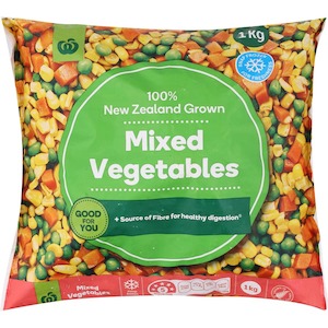 The Salvation Army Greymouth Food Bank Page: Frozen Mixed Vegetables 1kg