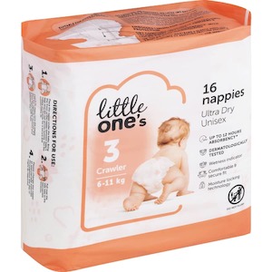 Nappies, Crawler 16 pack