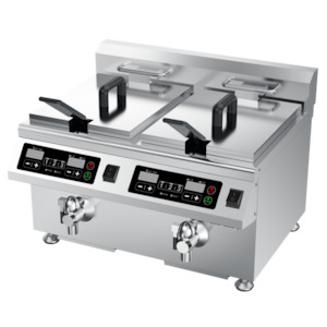 Guzzini Commercial Twin Tank Induction Fryer Hospitality Supplies Food Equipment NZ