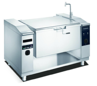 Products: Guzzini Electric Induction Tilting Bratt Pan 100L Hospitality Supplies Food Equipment NZ