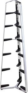 Hahn 6 Tier Polished Pan Stand with Black Arms Hospitality Supplies Food Equipment NZ