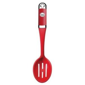 Products: KitchenAid Silicone Slotted Spoon Red Hospitality Supplies Food Equipment NZ