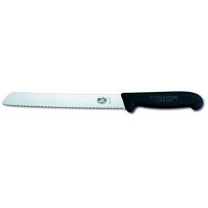 Products: Victorinox Fibrox Wavy Blade Bread Knife 21cm Hospitality Supplies Food Equipment NZ