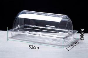 Products: 1/1 6.5CM clear Gastronorm with DOME LID Hospitality Supplies Food Equipment NZ