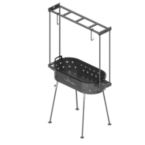 Grills: Tromen Duomo Oval Grill with Hanging Rack