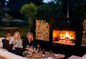Fire Dept WD56 Outdoor Wood Fire with Integrated Pizza Oven