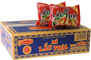 Instant Noodles: Mì lẩu thái hương vị tôm - Lau Thai ACECOOK Instant Noodle Shrimp Flavor