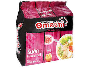 Instant Noodles: Mì Ăn Liền Omachi Sườn Hầm - 5 Pack