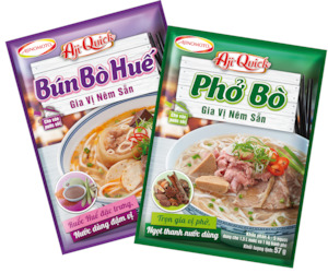 Pho Kits Nguyen Li%E1%BB%87u N%E1%BA%A5u Ph%E1%BB%9F: Ajiquick Powders For Pho - Bun Bo Hue ( gia vị nêm sẵn Phở- bún bò Huế)