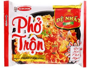 Instant Foods: Phở trộn Đệ Nhất thập cẩm cay 82g (De Nhat Mixed Noodle - Hot Mix Flavour)