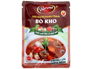 Xốt Gia Vị Hoàn Chỉnh Barona - Bò Kho 80g(Barona sauce for Stewed Beef)
