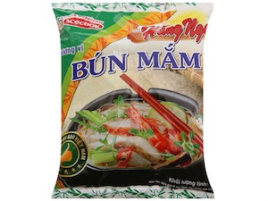 Instant Foods: Bún Mắm Hằng Nga 72g(Hang Nga rice vermicelli soup with fermented fish/shrimp flavour)