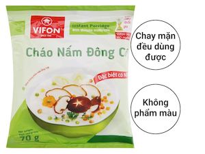 Instant Foods: Cháo vifon nấm đông cô - 70g(Vifon Porridge Mushroom Flavour)