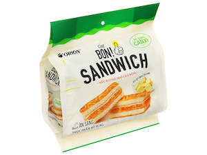 Best Sellers Nz: Bánh sandwich sốt bơ phô mai chà bông Orion C'est Bon-147g(C'est Bon Sandwich 6P)