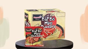 Mì Ăn Liền Omachi Bắp Bò Dưa Chua - Instant Noodle Beef and Pickles 120G x 30